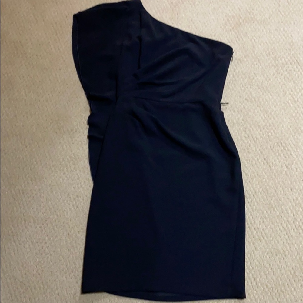 One shouldered black dress